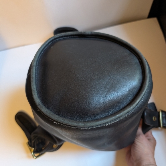 VINTAGE Coach HELEN Black Leather Bucket Shoulder Crossbody Bag K6M 9953 - Picture 10 of 16